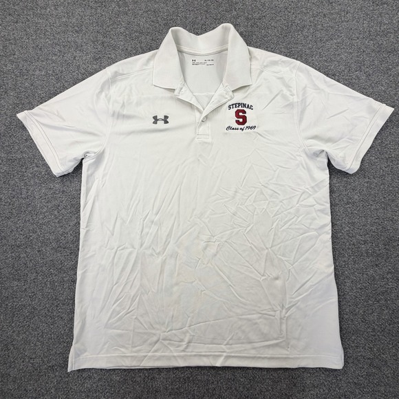 Under Armour Other - Under Armour Stepinac Class of 1969 White Polo Shirt XL‎ NWOT
